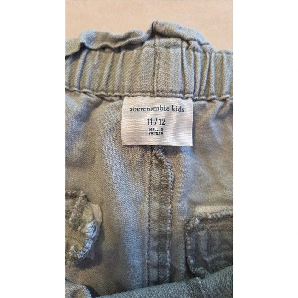 Abercrombie Kids‎ Paperbag Waist Shorts Gray Pull On Casual Size 11/12
